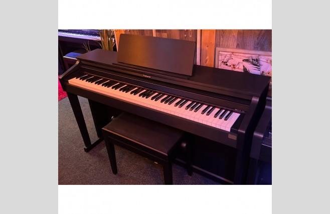 Used Roland HP503 Satin Black Digital Piano Complete Package (SN:761294501405) - Image 5